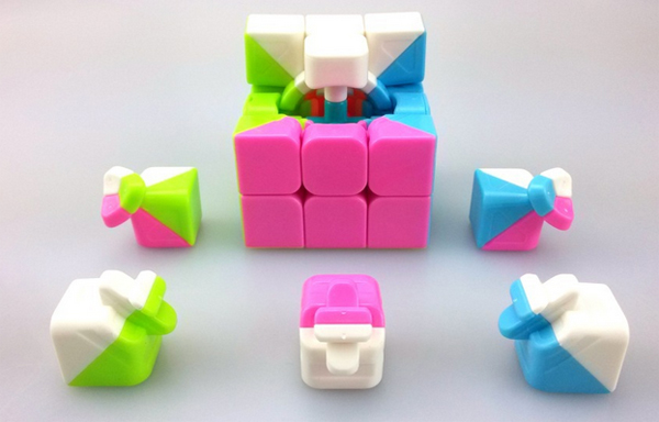 YJ YuLong 3x3x3 Stickerless Magic Cube Pink Version